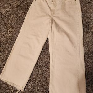 White Wide Legged Jeans!